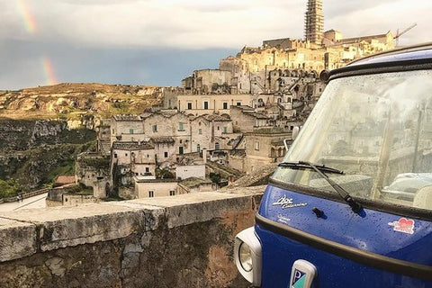 Private Panoramic Tour with Piaggio Ape Calessino in Matera  Private Tours and Travel Guide Europe Rome CITY Matera Destination Tour Europe Rome CITY Matera