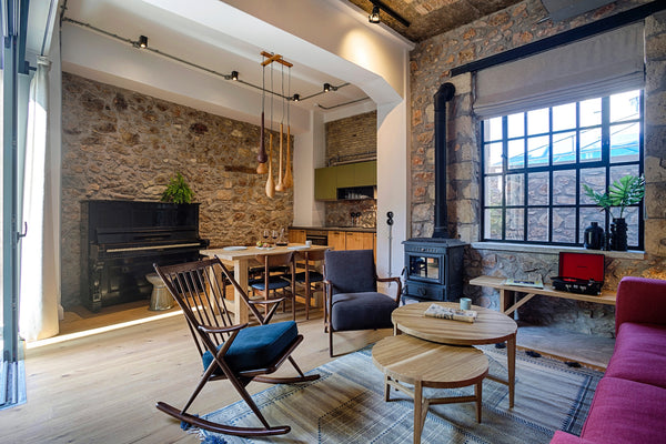 Comfortably accommodating up to four guests in its well-appointed 55m2, this gro Athens, Greece The Foundry Apartment A-0 with a private patio Room in serviced apartment vacation rental 28217949