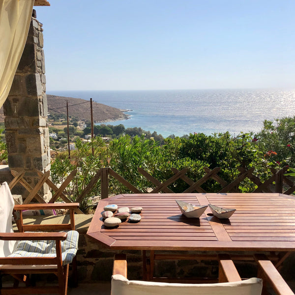 Traditional cycladic villa with a big balcony overlooking the Aegean Sea, locate Athens, Greece A&M villa serifos Cycladic home vacation rental 33132228