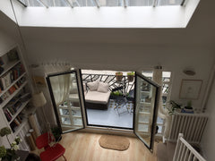 An open, airy top floor loft apartment with a flood of natural light and beautif Paris, France Airy Top Floor Art Deco Loft Entire rental unit vacation rental 9500037