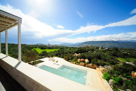 amazing view of the enchanting bay of Souda and the famous Cretan Mountains  "Wh Chania, Greece VILLA AERIKO Entire villa vacation rental 7236307