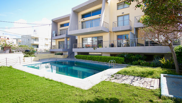 Villa Mimar Apartment is located in Kokkini Hani on the seafront, next to a sand  Villa Mimar on the beachfront with swimming pool Entire home vacation rental 34732182