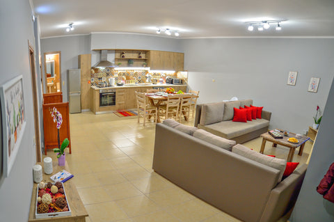 A brand new, modern furnished and decorated, 3 bedroom apartment with private pa Kissamos, Greece Stelios & Stavros 3BR quiet alley apartment Entire rental unit vacation rental 33085734