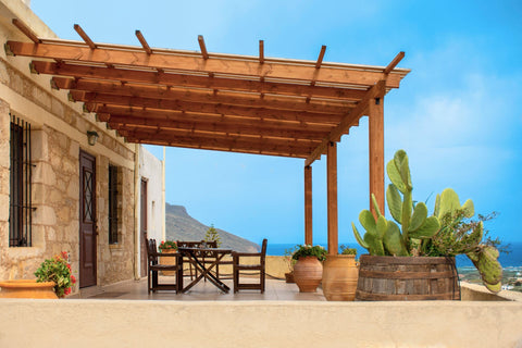 A traditional restored home with breathtaking views to the sea furnished with an Chania, Greece Traditional Restored Holiday Home in Gramvousa Entire rental unit vacation rental 4415326