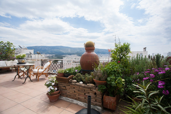 Our stylish studio apartment is a 35 sqm Roof Garden Flat in the 7th floor with  London ROOF GARDEN FLAT - HEART OF ATHENS Entire loft vacation rental 5989683
