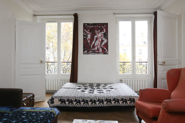 Large double-bed room in a three-bedroom flat in the heart of Marais. The house  Milan, Italy Lovely room in the heart of Marais Private room in rental unit vacation rental 4642154
