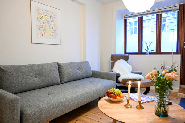 The apartment has a bedroom fitted with a king-size bed, a living room with a so Copenhagen, Denmark Cozy One-bedroom apartment on the ground floor in Copenhagen Østerbro Entire rental unit vacation rental 548475306763081409
