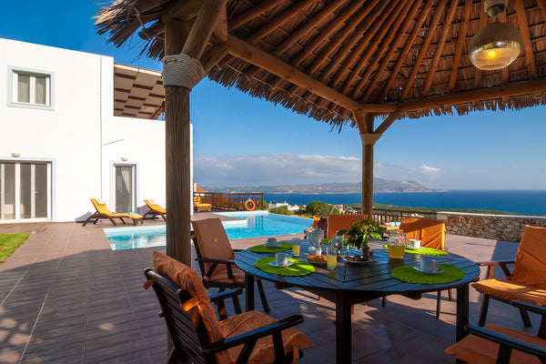 The villa was built in 2009. Situated in an idyllic location in Kambia, municipa Chania, Greece Luxury villa overlooking canyon backgrounded by... Entire home vacation rental 17546941