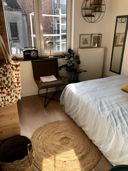 The private bedroom (double bed), office/dining room (with double sleeping couch Antwerp, Belgium 2 bedrooms, cosy sitting areas & rooftop terrace Private room in condo vacation rental 4425751