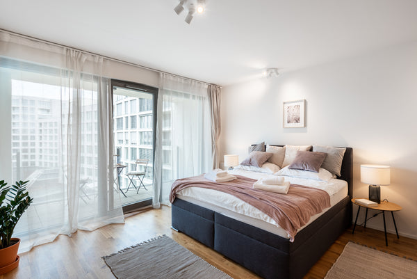 This modern studio is situated in Karlin, one of the most popular Prague quarter Prague, Czechia Modern studio with parking and balcony Entire condo vacation rental 586137842927333355