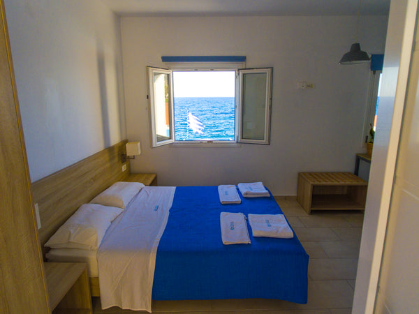Socrates Apartments & Restaurant on the Milatos beach.<br />Enjoy the sea view o Milatos, Greece Socrates Seaview Studio Entire serviced apartment vacation rental 44424144