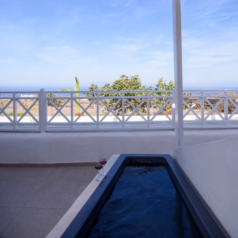 This Compact Two-Bedroom Apartment with Outdoor Hot Tub has at the ground level  Greece Muses Cycladic Suites - Apartment with Hot tub Entire serviced apartment vacation rental 52547528