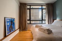 Our 2 BD Family Apt-City View is a modern place of 65 m2 lined with Oak Wooden F Athens, Greece 2 BD Family Apartment with City View by Kin Athens Entire rental unit vacation rental 43007513