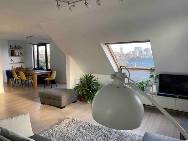With spectacular views over the city center this spacious modern penthouse is th Sint-Jans-Molenbeek, Belgium Spacy modern penthouse in the heart of Brussels Entire rental unit vacation rental 52867072