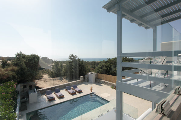 The Cedar Forest villa is a new luxury villa built in the heart of the forest of  Cedar forest Villa Alyko Cycladic home vacation rental 36190022