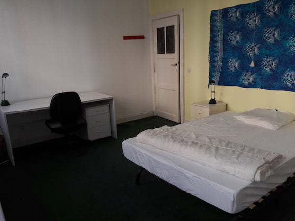 Dans un appartement de trois chambres, belle grande chambre meublée (20m2) avec   Grande chambre près de Mérode-Montgomery Private room in condo vacation rental 26759186