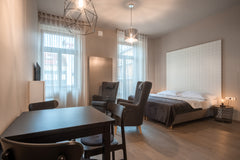 Experience the brand new stylish fully furnished apartments designed by renowned  Spacious Design Studio w. Balcony Entire serviced apartment vacation rental 52521213
