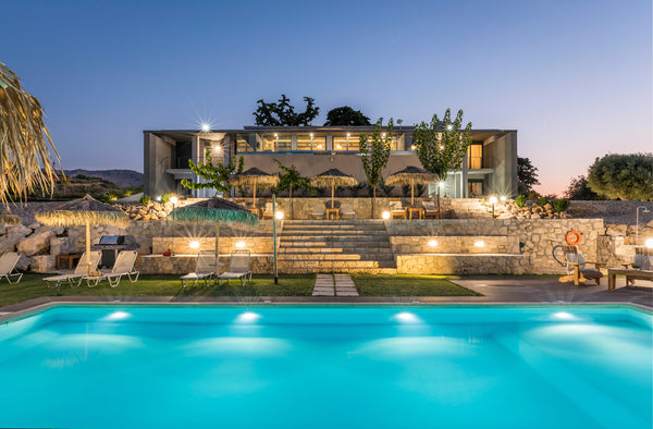 Olive Nest Villa is a luxury 7 bedroom villa with a private pool located in the  Agios Nikolaos, Greece Olive Nest Villa 7 bedrooms | heated pool Entire villa vacation rental 46456802