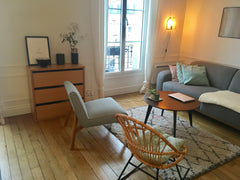 Lovely Scandinavian style flat newly refurnished in the trendy and familial neig Paris, France Cosy apparemment scandinave aux Buttes Chaumont Entire rental unit vacation rental 22593372