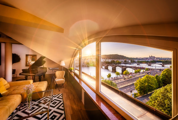 Experience night in this unique penthouse in Prague with a panoramatic view onto Prague, Czechia UNIQUE PENTHOUSE & TERRACE 6BR+3.5BATH, VIEWS! Entire rental unit vacation rental 28173336