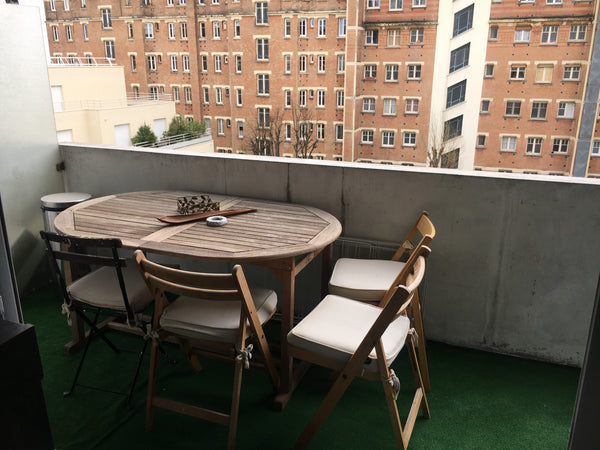 Parisian big studio with terrace 8m2<br />Very illuminated, cosy velours style,  Paris, France Studio with terrace Eiffel Tower & Beugrenelle Entire rental unit vacation rental 12578981