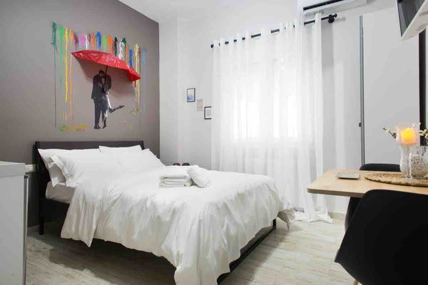 The studio is at the 2nd floor and it's 18 square meters. Inside the room is loc GR A comfortable small studio nearby Acropolis 202 Entire rental unit vacation rental 44591954