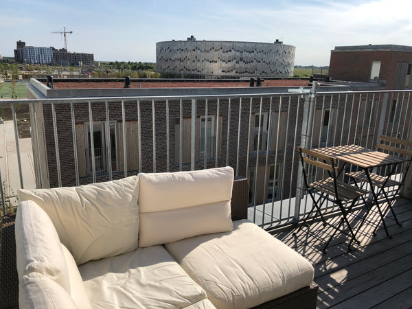 New 4-storey townhouse with rooftop terrace.<br /><br />Close to Ørestad metro/t Copenhagen, Denmark Charming townhouse with a sunny rooftop terrace Entire townhouse vacation rental 22896573