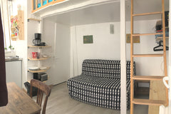 The bright 12 Sq Meters studio is on ground-floor in a quiet backyard. Fully equ Paris, France ❤️Small atypical studio in the center of Paris ❤️ Entire rental unit vacation rental 20241500