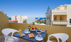 Guests have complete freedom to enjoy the spacious panoramic balcony with sea vi Chania, Greece Casa di Halepa IV Entire rental unit vacation rental 50139253