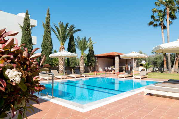 In villa Tyghi there is a large private pool, an outside bar, and built-in BBQ t Heraklion, Greece Villa Tyghi - 5 Bedroom with private pool Entire villa vacation rental 20841002