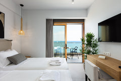 The Superior Studio with Sea View is a beachfront studio which consists of 1 dou Rethimnon, Greece North Coast - Superior Studio with Sea View Room in boutique hotel vacation rental 41943744