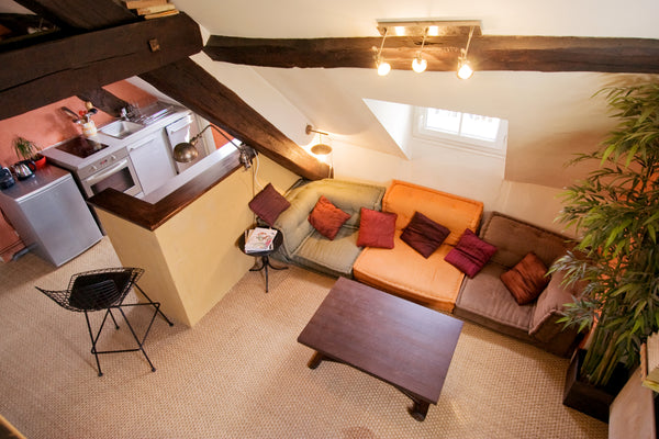 This apartment of 50 sqm, 2 rooms and a large mezzanine, is located in a gorgeou Paris, France Charming 1 Bedroom Apt Paris Louvre Entire rental unit vacation rental 447208