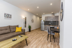 one bedroom apartment with kitchen and balcony next to Dafni's metro station can Peristeri, Greece Raise Athens Metro Apartment 41 Entire rental unit vacation rental 50257696