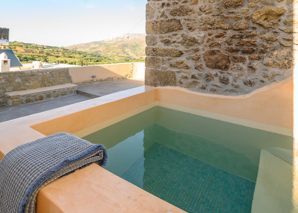 An immaculately renovated stone village house consisting of 2 bedrooms with en-s Athens, Greece Pera Chorio - Daphne: Artist's stone house with countryside views Entire home vacation rental 43736684