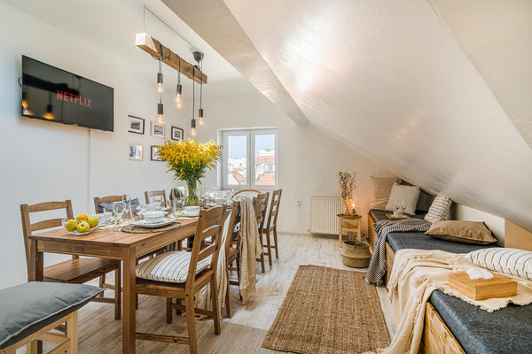 Our centrally located, newly renovated loft apartment is suitable up to 12 peopl Hlavní město Praha, Czechia LOFT APT OLD TOWN SQUARE*12PPL by Michal&Friends Entire rental unit vacation rental 44483291