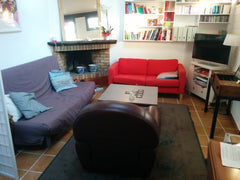 Appartement de 50m² composé d'une chambre lit double, une salle de bain avec bai Paris, France Appartement 50m² Père Lachaise Entire rental unit vacation rental 3608004