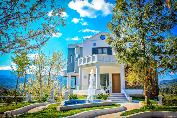Four Seasons Villa is a luxury villa located in Chania, Crete. An architectural  Chania, Greece Four Seasons Villa, Great Location, Outdoor Cinema Entire villa vacation rental 5787707