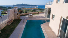 The Villa is located in Agia Marina, on a green hill overlooking a vast expanse   3-bdr Villa Private Pool SeaView&Jacuzzi by Delfus Entire villa vacation rental 701213576474525353