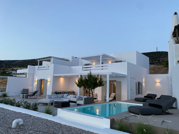 Sea-sunset view amazing villa in Agkairia of Paros! This villa makes an ideal ho Greece Villa Mocha NEW! Cycladic home vacation rental 48985654