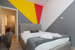 Our apartment consists of a fully equipped kitchenette and the master bedroom wi Athens, Greece Modern studio APT in Athens Center Entire condo vacation rental 54348990