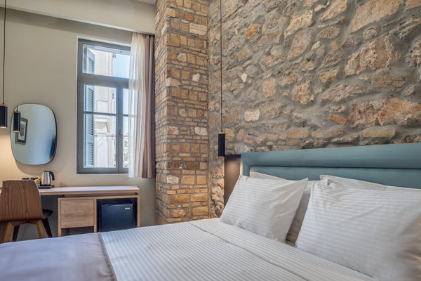 This room has a king size bed, spacious bathroom and all the facilities to make  GR Philia Btq Hotel Superior Double Room City View Private room in bed and breakfast vacation rental 50143505