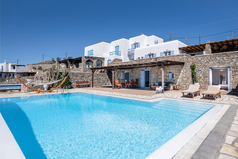 Villa Malou is located in a high-end area of Mykonos island, Aleomandra. The Vil Mikonos, Greece Villa Malou | 4 BDRM Sea & Sunset view | MG Villas Entire villa vacation rental 48975566