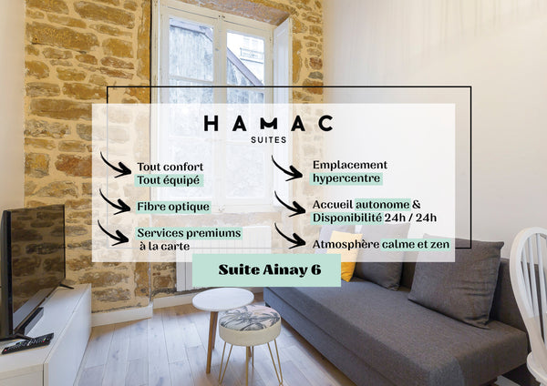 Welcome to the Ainay 6 loft with a capacity of 4 travelers. Discover its excepti Lyon, France Hamac Suites - studio Ainay 6 - Hypercenter Lyon Entire rental unit vacation rental 32781852