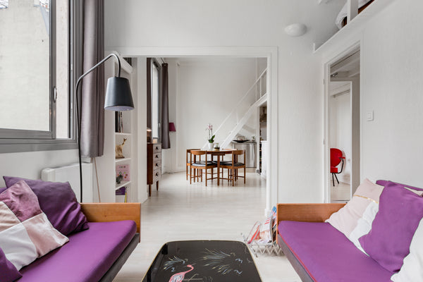 You will stay in a large bright loft (60 m2) fully equiped. Metro station is jus Paris, France Large sunny loft Entire guesthouse vacation rental 2449004