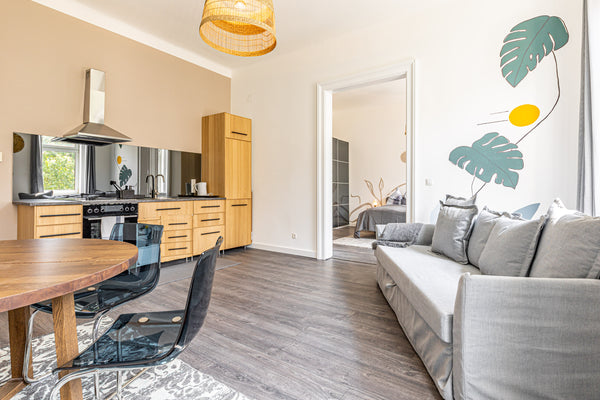 WOW? YES! The space is fresh, it's spacious, it's modern, all of the furniture i Vienna, Austria Beautiful Art Apartment next to 