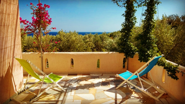 The architecture of the house is typically Cretan, very luminous, enriched with  Ferma, Greece La Luna Blu - Apartment Moon Entire serviced apartment vacation rental 20415814