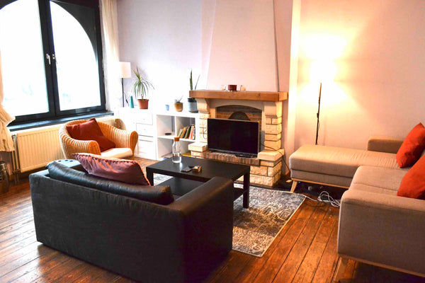 You will be sleeping on sofa cum bed in the living room . You will have access t Schaerbeek, Belgium 2 Person Living space in a Luxury Apartment Shared room in rental unit vacation rental 642453634759711367