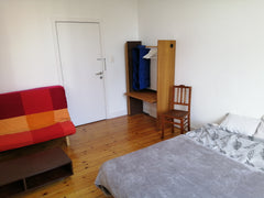 A private guest room on the first floor in an apartment next to place betlehem i Brussels, Belgium art gallery guest room Private room in rental unit vacation rental 651081335729515468