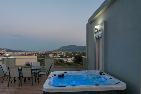 A getaway perched at the top of the hillside in a quiet neighborhood yet conveni Vamvakopoulo, Greece Light & Airy Home, Panoramic Deck with Jacuzzi Entire home vacation rental 557243339004711375