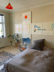 Sunny apt in family walk-up on quiet street in Frederiksberg, posh hood, 5 min w Copenhagen, Denmark Sunny & artsy central 1-bedroom in quiet building Entire rental unit vacation rental 615023536126470013